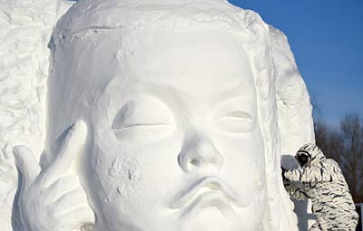 【文体艺苑】水库水位降低 “佛头”浮出水面(图4)