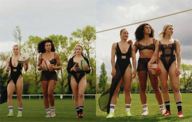 英国3名奥运女选手穿超性感内衣宣传力量美尺度过大被网友骂爆(图2)
