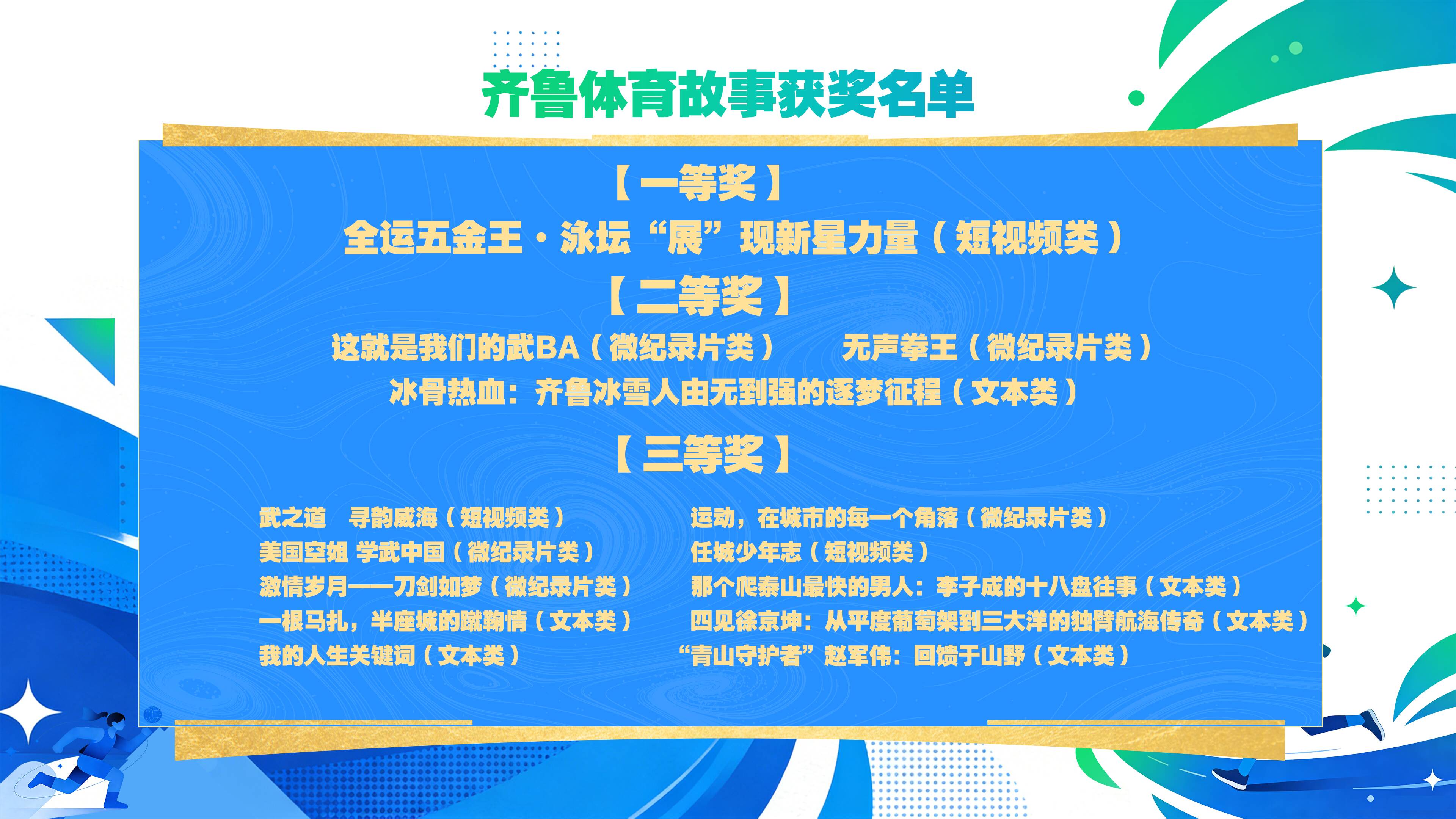 奖项揭晓！齐鲁体育公益广告和齐鲁体育故事优秀作品发布活动举行(图2)